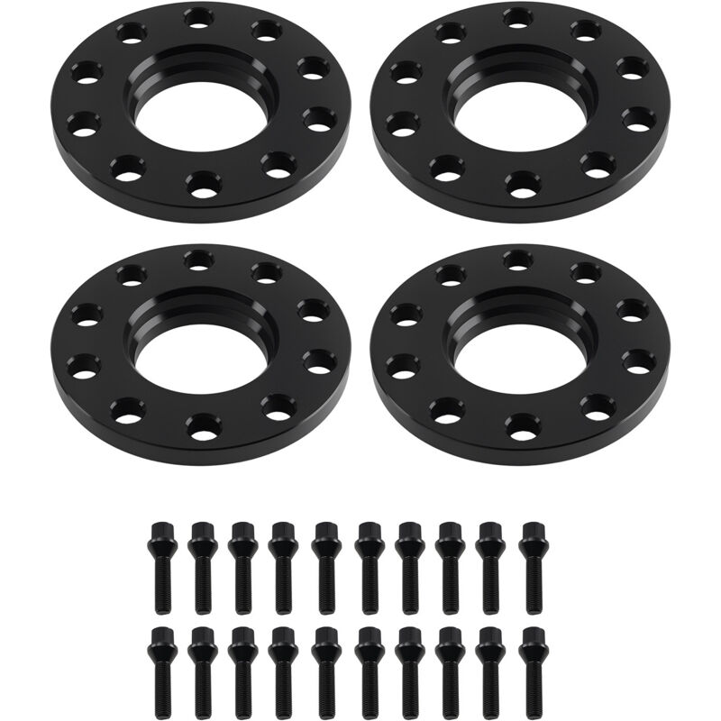 72.6mm 12/15mm 5x120 Spacers for BMW 5 Series E12 E28 E34 1972-1995 Black