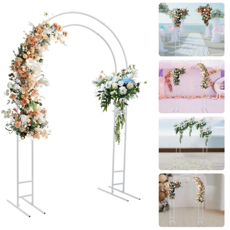 7.2ft métal stand arc de mariage ballon backdrop stand pour le jardin de fête en plein air