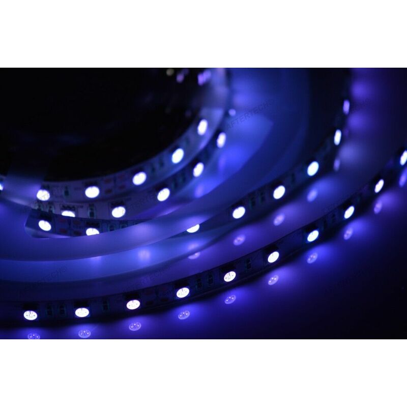 Image of 72w uv 5m strip striscia 300 led SMD5050 ultravioletto impermeabile IP65 C3D3