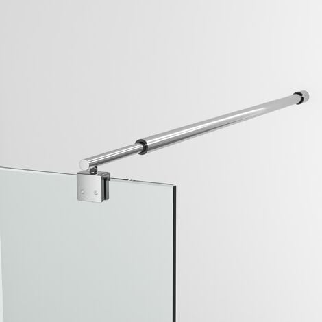 Walexo Duscharmatur Set In Schwarz - Deckenhalterung Mit Regendusche & Handbrause