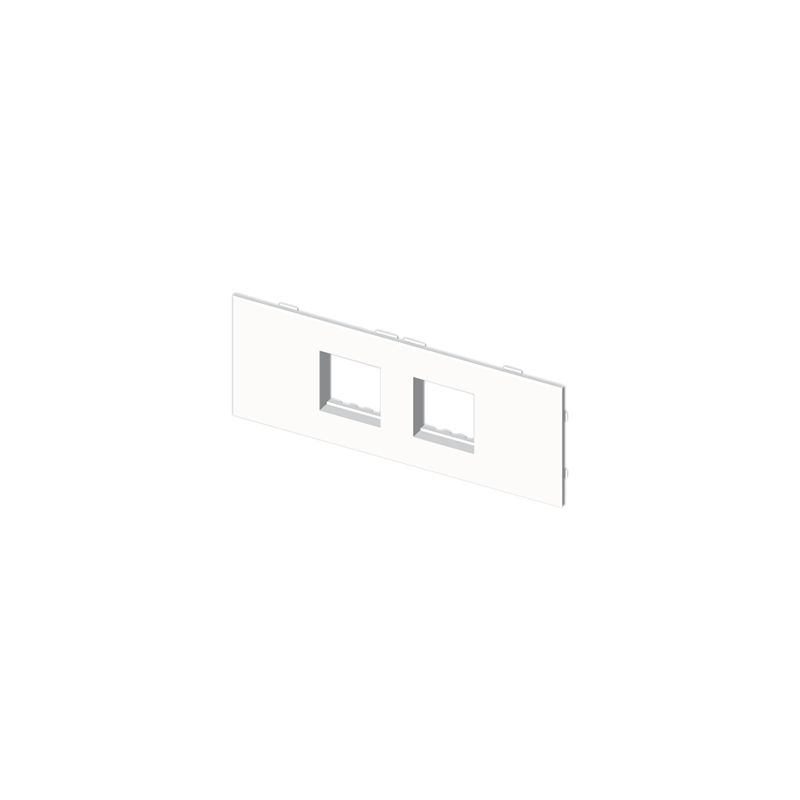 

73 Placa 2 mec. Stylo blanco RAL9010 U24X 73664-2 - Unex