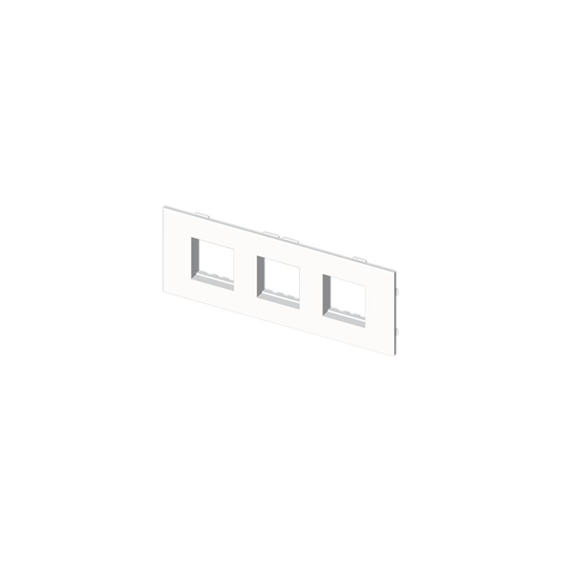 

73 Placa 3 mec. Stylo blanco RAL9010 U24X 73665-2 - Unex