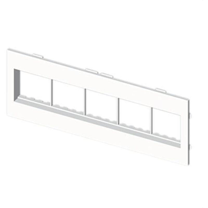 

73 Placa 5 mec. Mosaic blanco RAL9010 U42X 73669-42 - Unex