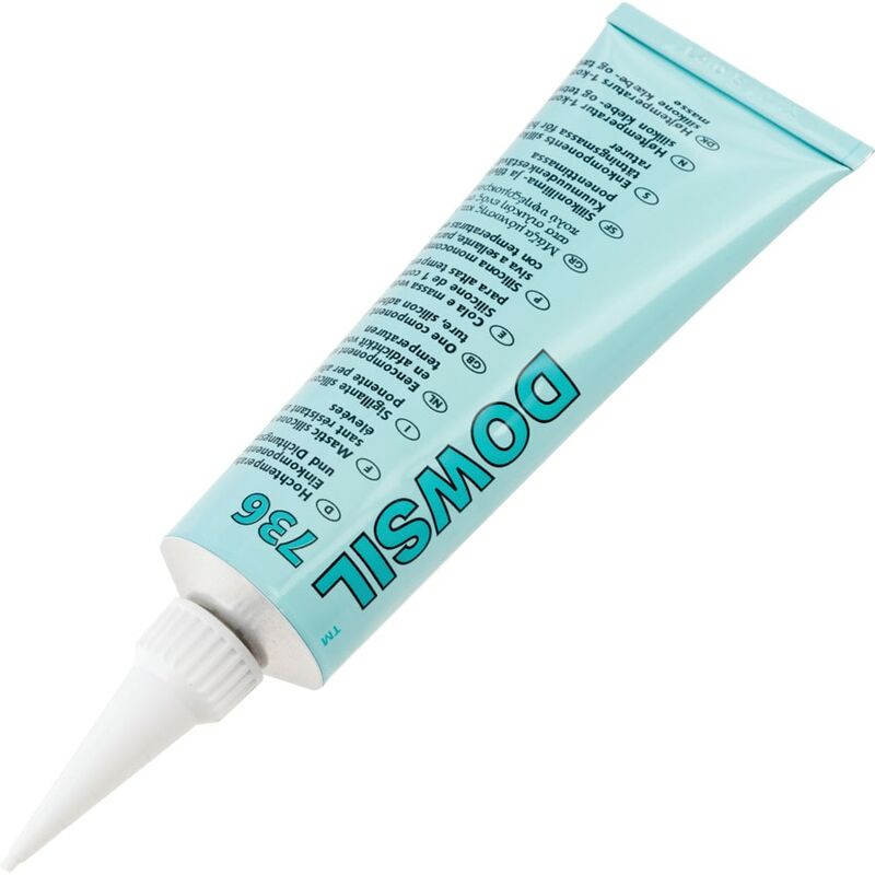 Mm_unverified_brand - Dow Corning 736 Silicon Sealant Red 90ml - Red