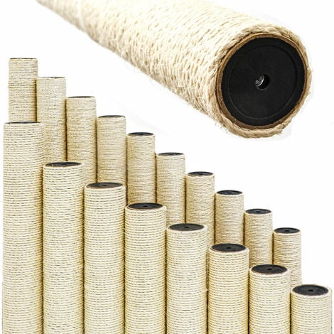 Ø 7,4 cm: 35cm Recambio Rascador para Gatos - M8 Columna Sisal - Poste Rascador