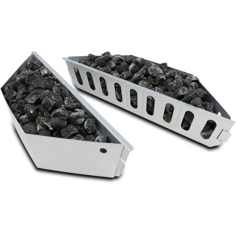 7403 Porte-Briquettes en Acier Inoxydable, Pièces de Rechange pour Barbecue Weber et Cheminées