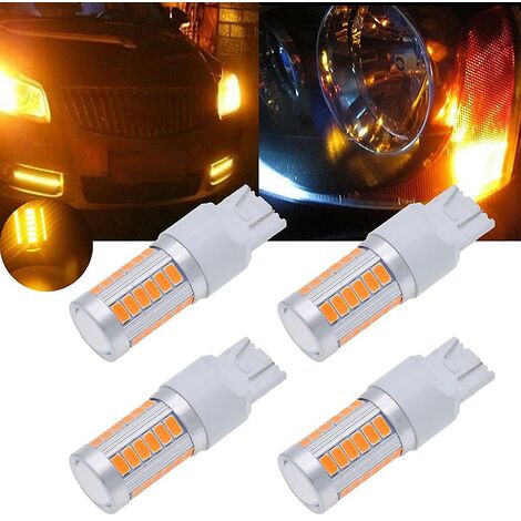 7443, T20-LED-Lampen, bernsteingelb, 900 Super-Blinker, Licht, Bremse, Stopp, Parklicht, Rückfahrscheinwerfer