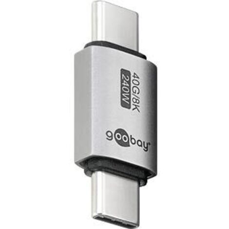 74448 Goobay Adaptateur USB-C Mâle vers USB-C Mâle - Adaptateur USB-C Mâle vers USB-C Mâle
