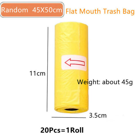 75/45Pcs Kordelzug Müll Tasche Verdickt Müll Entsorgung Tasche Smart Mülleimer Küche Wc Müll Lagerung Tasche 10kg,Flat mouth 20pcs