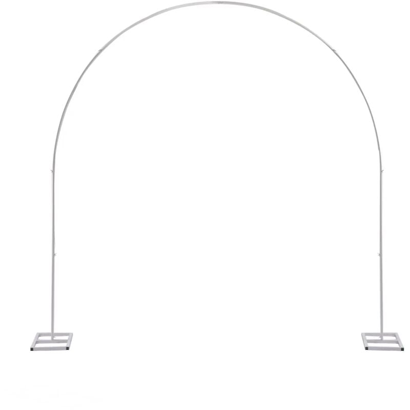 7.5 ft métal mariage arc raisin Arc mariage fleurs ballon arc cadre Arc De Mariage Cadre En Métal Fond Décoratif Cadre Floral blanc