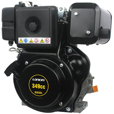 7,5 HP LONCIN D350FC Motore Diesel Albero Cilindrico 25,4 mm avviamento a strappo