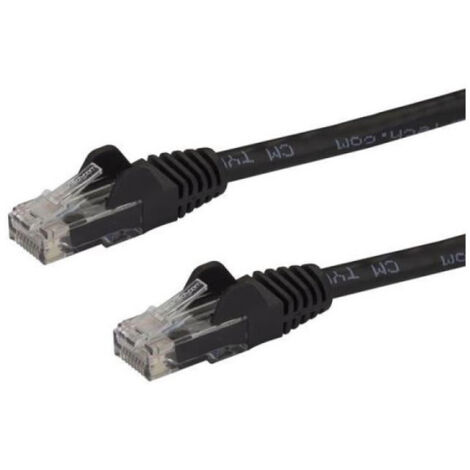 7.5 M CAT6 CABLE BLACK     SNAGLESS - 24 AWG COPPER WIRE