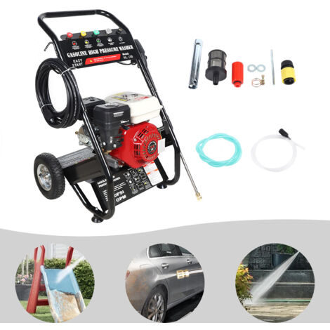 7,5 PS Benzin-Hochdruckreiniger – Dampfmotor – Maximaler Arbeitsdruck 190 bar – Terrassenreiniger – 2200 psi