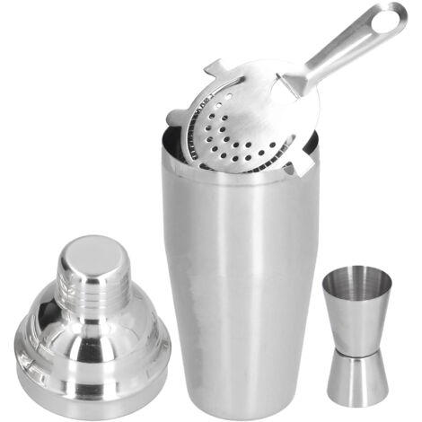 750-ml-Edelstahl-Barset mit Shaker, Tee-Ei und Messbecher für elegante Cocktails