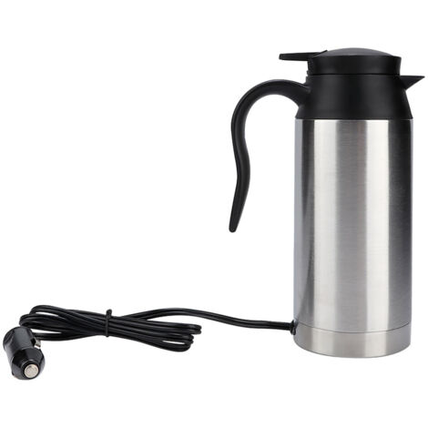 750 ml elektrischer, isolierter Autobecher aus Edelstahl – 12 V, schnelles Aufheizen – ideal für unterwegs