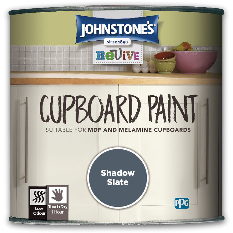 Cupboard Paint Shadow Slate 750ml - Shadow Slate - Johnstone's