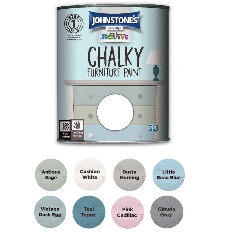 Johnstones Revive Chalky Furniture Paint - Dusty Morning - 750ml