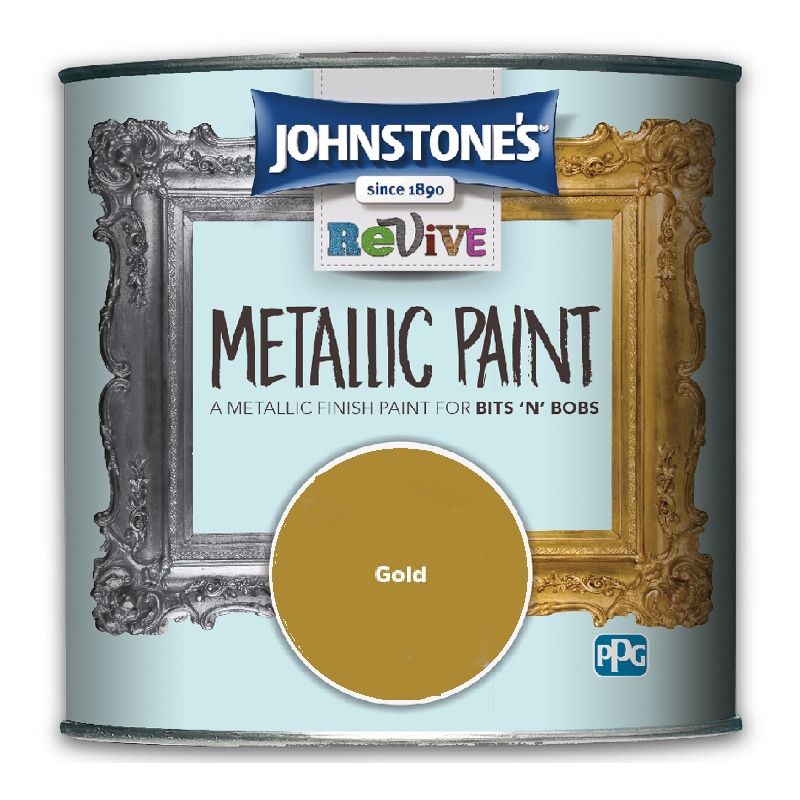 Johnstone's - Johnstones Revive Metallic Furniture Paint - Gold - 375ml - Gold