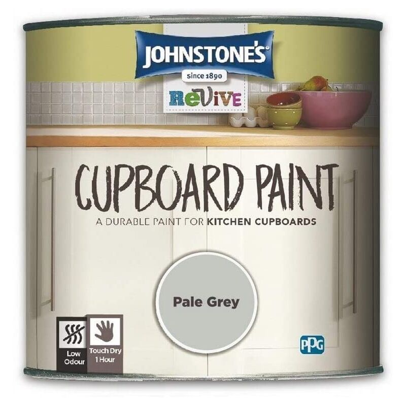 Johnstone's - Johnstones Revive Cupboard Paint for mdf & Melamine - Pale Grey - 750ml - Pale Grey