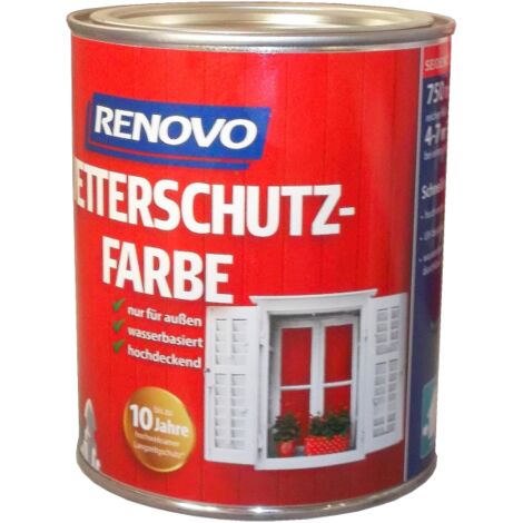 750ml Renovo Wetterschutzfarbe Nr.3001 signalrot - Signalrot