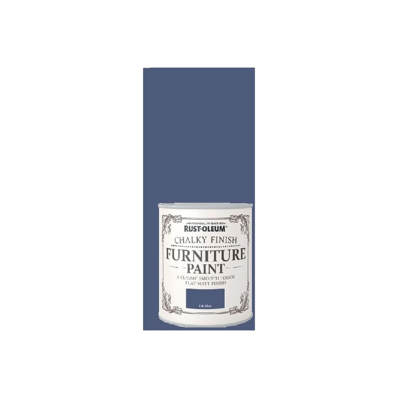 Rust-Oleum Chalk Chalky Furniture Paint Ink Blue 125ML - RO0070024X1