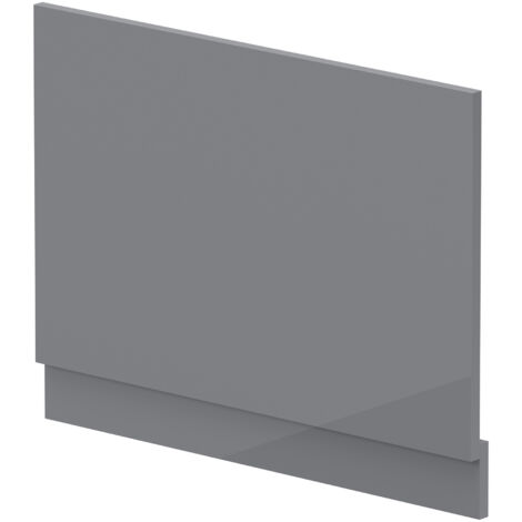 750mm Bath MDF End Panel & Plinth - Gloss Cloud Grey