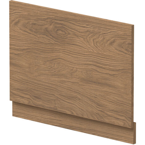 750mm Straight Bath End Panel and Plinth - Antique Oak