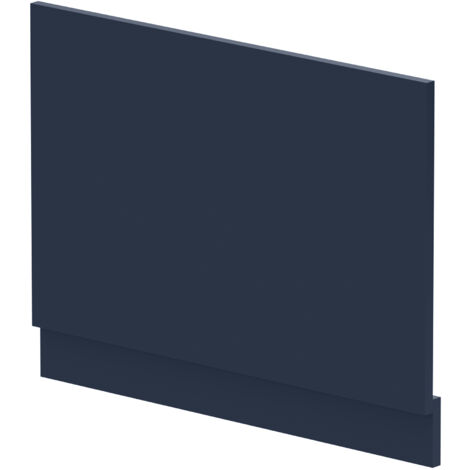750mm Straight Bath MFC End Panel & Plinth - Matt Electric Blue