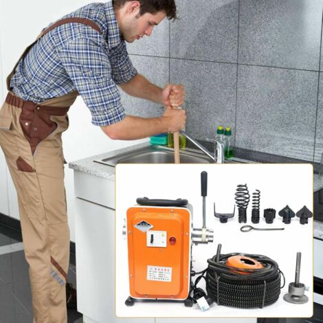 750W Elektrische Abflussreiniger Rohrreinigungsmaschine Bohrer Rohrreinigungsgerät Cleaner Rohrreinigungsspirale