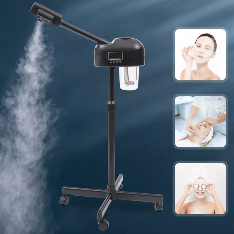 Senderpick - 750W lcd Vaporisateur facial Vaporisateur rotatif à 360 degrés Sauna facial Appareil à vapeur