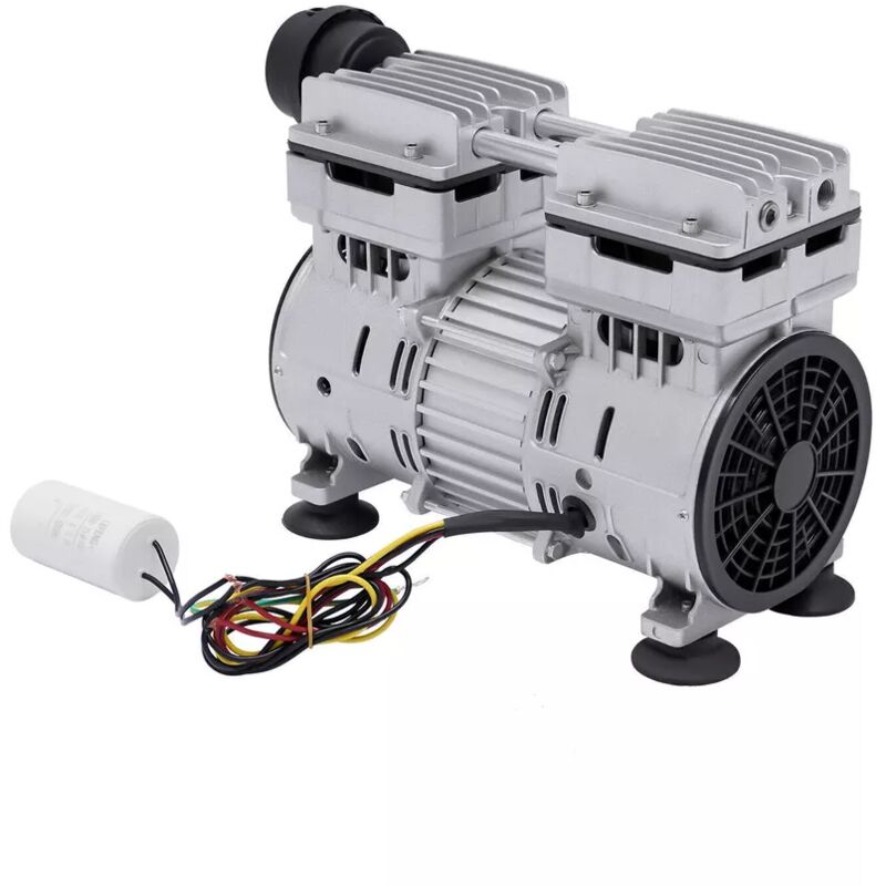 750W Pompe à vide portable Pompe à vide sans huile Pompe à compresseur sans huile Pompe à vide Moteur en cuivre pur