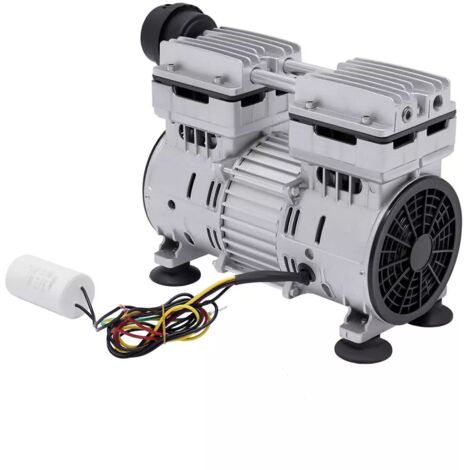 750W Pompe à vide portable Pompe à vide sans huile Pompe à compresseur sans huile Pompe à vide Moteur en cuivre pur