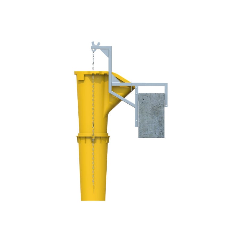 Moncoffrage - Kit goulotte à gravats de chantier complet avec 6 goulottes : longueur utile 4,80 mètres