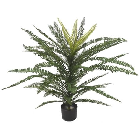 75cm Fire Retardant Plastic Boston Fern Plant with 49 Leaves