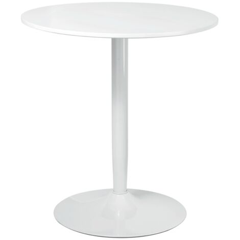 75H x Φ70cm Two-Person Minimalistic Dining Table - White