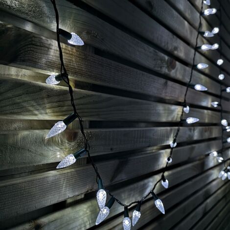 7.5m 150 LED Multi-action Pine Cone Christmas Lights in White