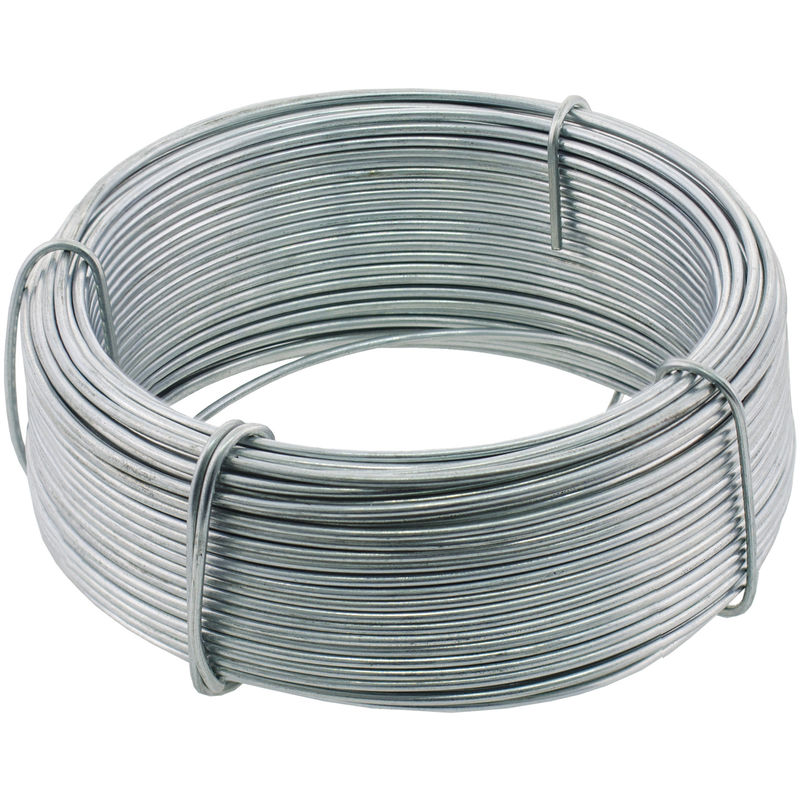 

Suki - 75 m Alambre Galvanizado | Material de Alta Resistencia | Grosor: 0,7 mm
