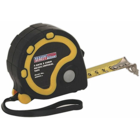 25FT. x 1wide Rubber Covered Case TAPE MEASURE Power Locking 