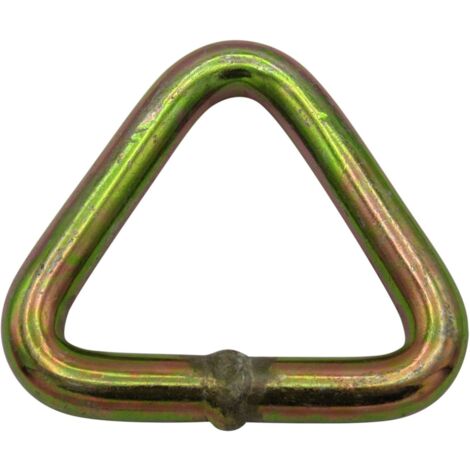 75MM Triangular Delta Link Zinc Plated 10 Ton (Secure Yellow Passivated Ratchet Lashing Fitting )