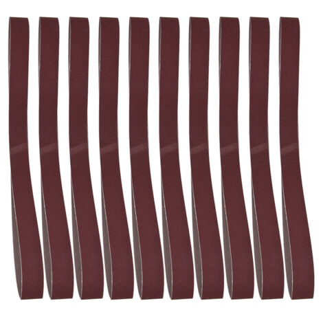 760 x 25 mm Schleifbänder – 10 Stück – Körnung 180 zum Schleifen von Metall und Holz