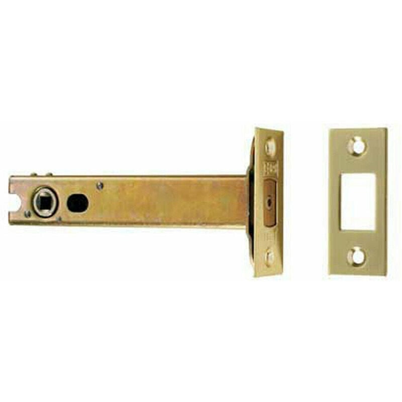 76mm Tubular bs Deadbolt with 5mm Follower Electro Brassed & Stainless Steel