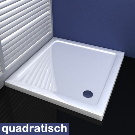 76x76cm Duschkabine Duschtasse 1aus Kunststein