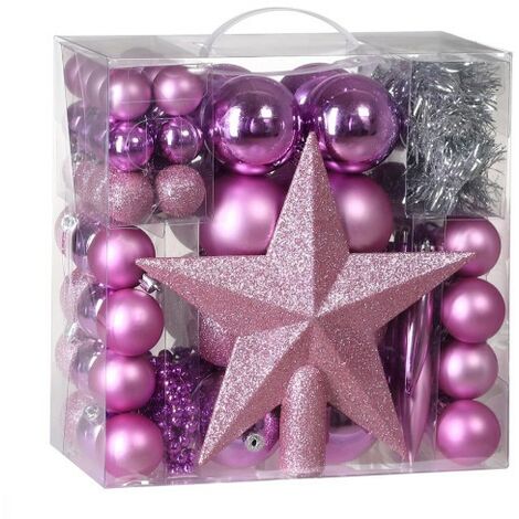 77 Boules & décorations de Noël Roses pour décorer votre sapin de Noël