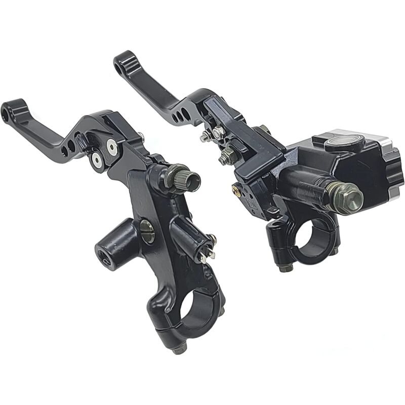 Coocheer - 7/8' 22mm Levier de frein Moto, Universel kit levier d'embrayage de frein moto, levier frein avant maître-cylindre réservoir levier pour