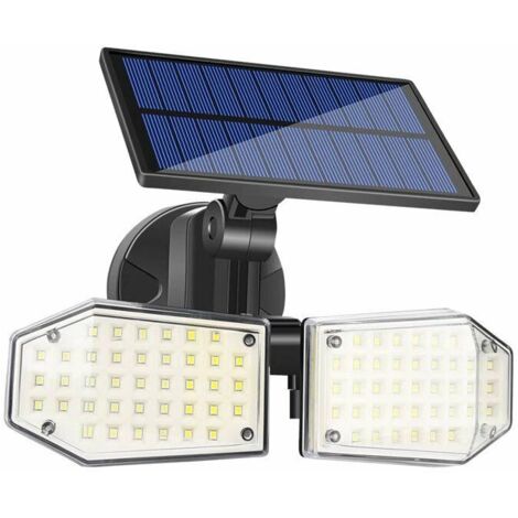 78 LEDs, dreifach funktionale Solar-Photovoltaik-Wandleuchte, Gartenleuchte, Bewegungsmelder, superhell, für den Innen- und Außenbereich