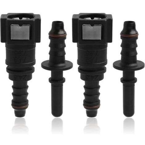 7.89mm à 8mm Droit Voiture Carburant Tuyau Rapide Libération Connecteur de Tuyaux d'Essence, Kit de connecteur de coupleur à dégagement rapide de tube Adaptateurs de coupleur à dégagement