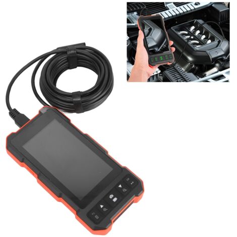 7,9-mm-Doppellinsen-Endoskopkamera (IP67) für die Automobilindustrie mit 4,5-Zoll-Bildschirm und 5-m-Kabel