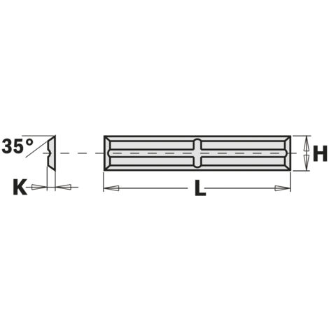 790.300.01 MINI COLTELLO REVERSIBILE (4/35°) 30x5.5x1.1mm HW-K1920