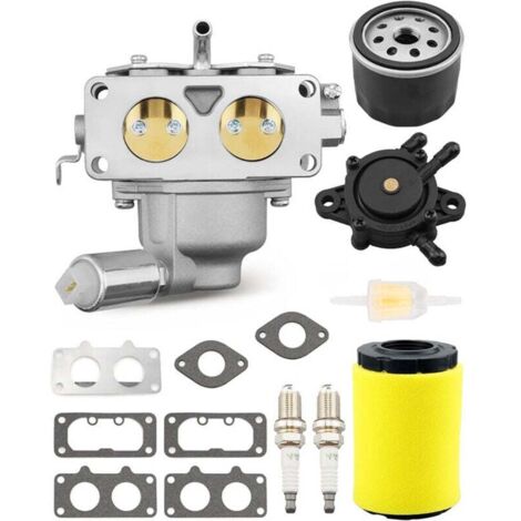 791230 Kit carburatore per motore Briggs & Stratton 407777 20-25 HP V-Twin 499804 699709 Kit di messa a punto per tosaerba John Deere MIA10632 LA150 LA145 LA130 L120