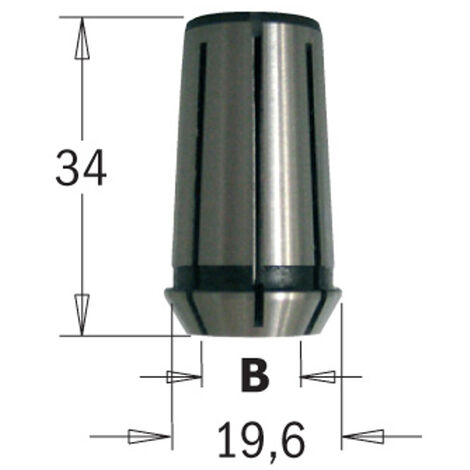 796.880.00 PINCE ÉLASTIQUE POUR CMT1E-CMT2E (mm19,6x34) D=8mm